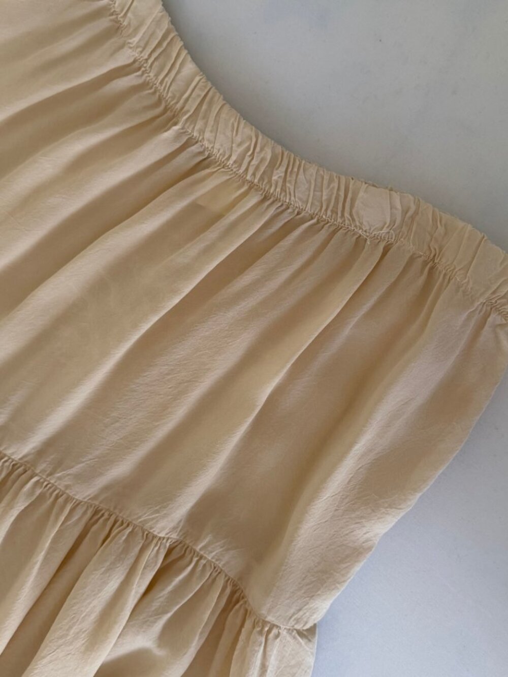 Action Wear U.S.A. Vintage Tan Boho Flowy Skirt - Picture 5 of 6